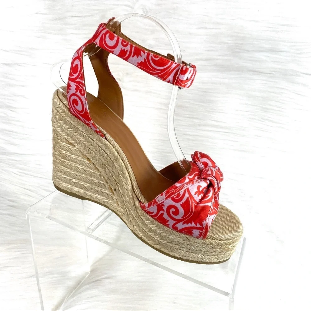 Marc‎ Jacobs Espadrille Sandals Red Floral Size39